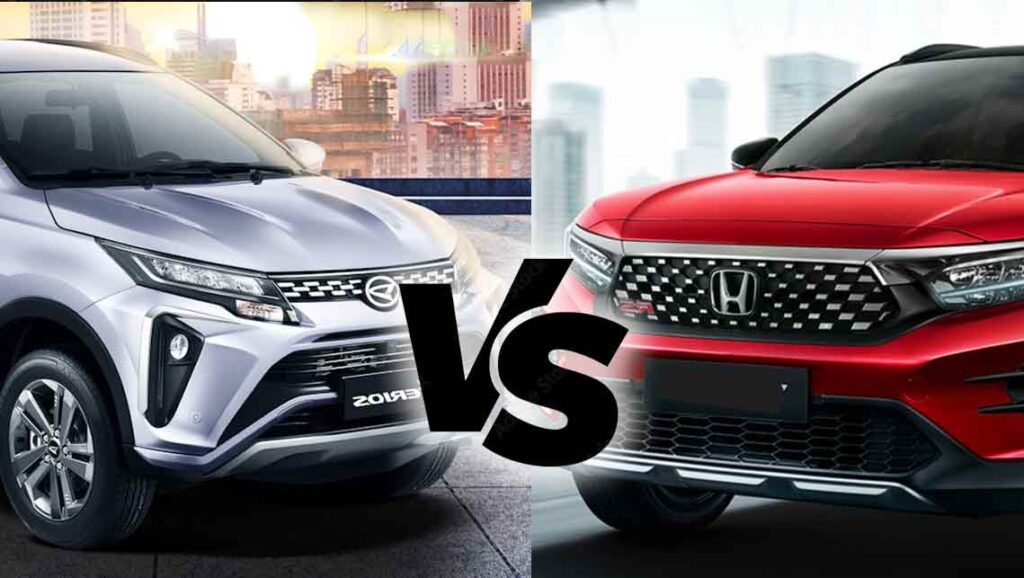 Daihatsu Terios vs Honda WR-V Comparison Comparison of Daihatsu Terios and Honda WR-V exterior designs