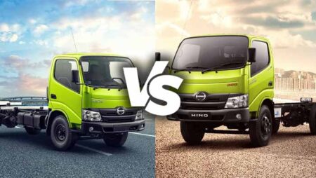 Comparison of Hino Dutro Cargo 115 SDL STD and Hino Dutro Cargo 136 MD STD trucks