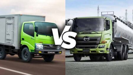 Comparison of Hino Dutro Cargo 110 SDR and Hino Ranger Cargo FL trucks
