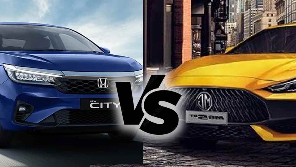 Honda City vs MG 5 GT Comparison - Exterior design and features comparison