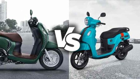 Honda Scoopy vs Yamaha Fazzio side-by-side comparison