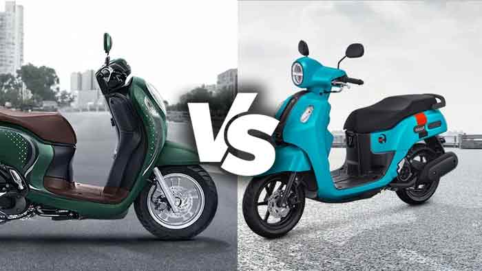 Honda Scoopy vs Yamaha Fazzio side-by-side comparison