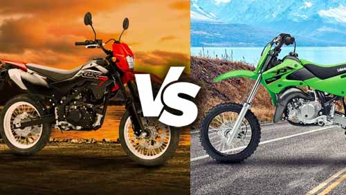 Kawasaki KX 65 vs Kawasaki KLX 150 SM Comparison