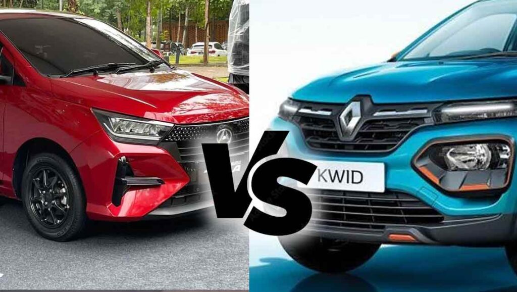 Comparison between Renault KWID and Toyota Agya cars