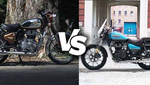 Royal Enfield Classic 350 vs Royal Enfield Meteor Comparison