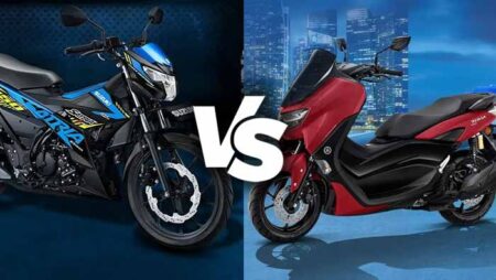 Suzuki Satria F150 vs Yamaha NMAX side-by-side comparison