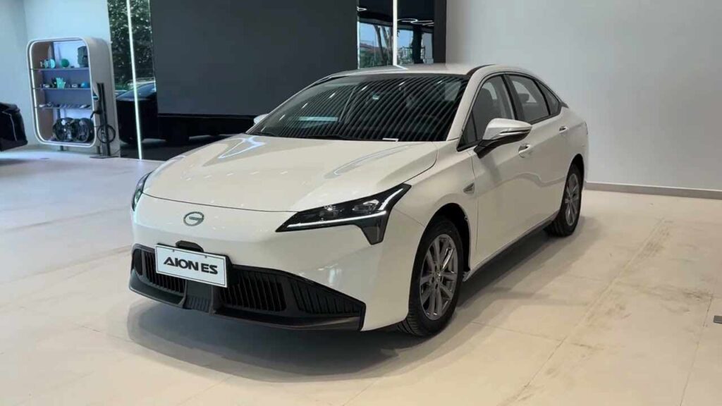The car features sleek LED headlights, a distinctive front grille, and a stylish, aerodynamic design.