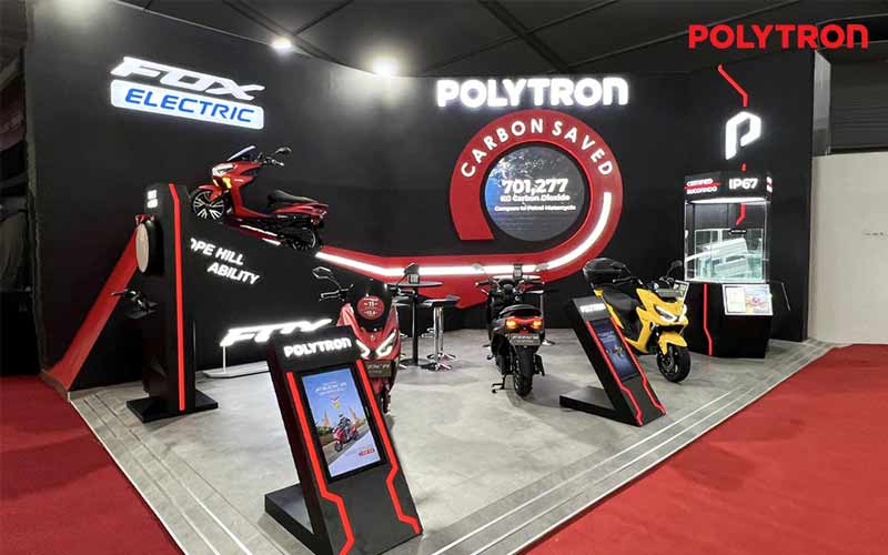 POLYTRON's participation in GIIAS 2024 with their Fox-R and Fox-S electric motorbikes