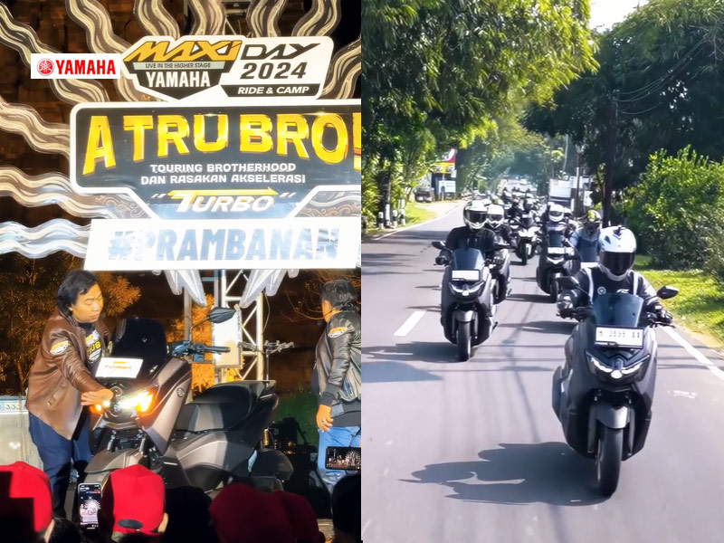 Maxi Yamaha Day 2024- Over 1,500 Bikers Gather for an Epic Touring and Camping Experience at Yogyakarta’s Prambanan Temple The Maxi Yamaha Day 2024 with a grand celebration in July 2024