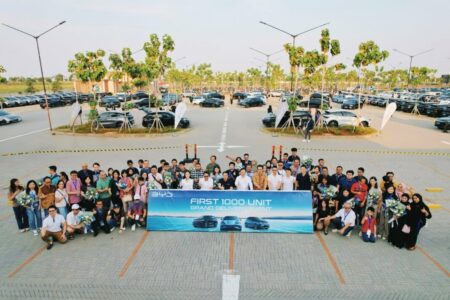 BYD Indonesia first 1,000 unit grand delivery event.