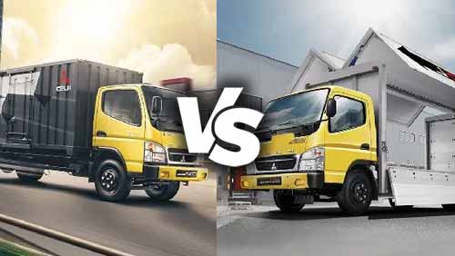 Mitsubishi Canter FE 74 L vs Mitsubishi Colt FE 84G HDL truck comparison