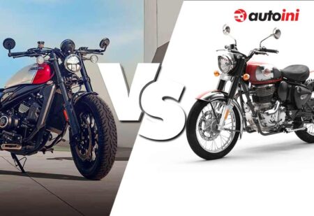 Comparison between CFMoto-CLC-450 and Royal Enfield 350 Classic motorcycles