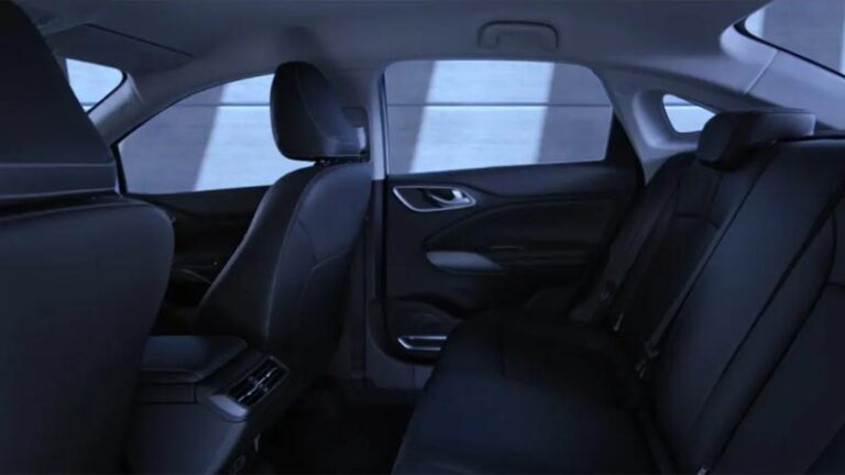 Rear seat view of the GAC AION E3