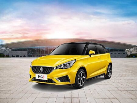 MG 3 hatchback car in Indonesia