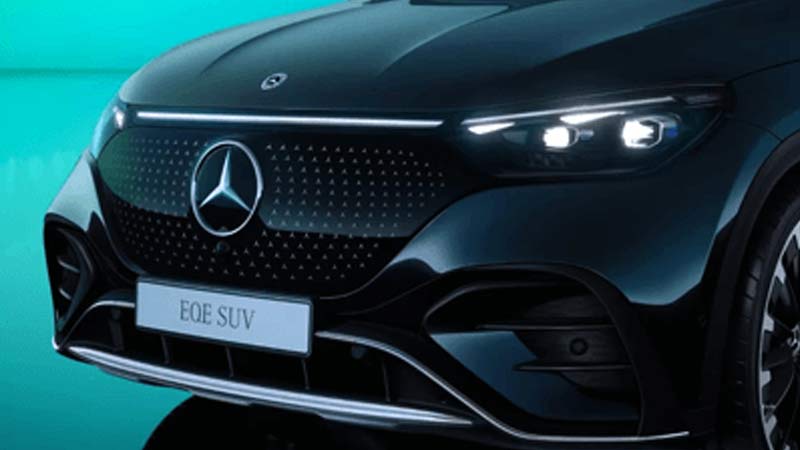 the front of a Mercedes-Benz EQE SUV