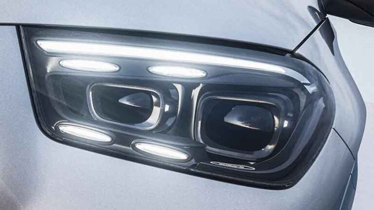 Mercedes-benz sleek LED headlights, and muscular lines - autoini