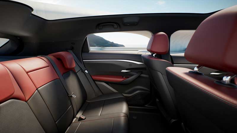 Rear seating area and legroom in the VinFast VF 7 electric SUV