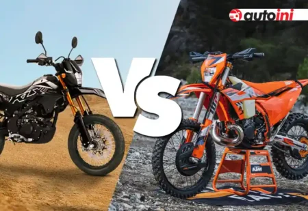 Comparison between Kawasaki KLX150 SM SE vs KTM 300 EXC Hardenduro Standard
