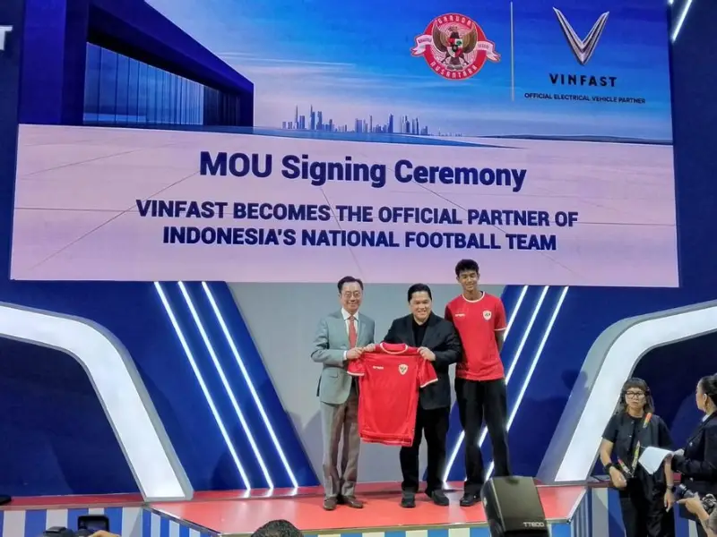VinFast Becomes Official Partner of PSSI Football Team Indonesia - autoini