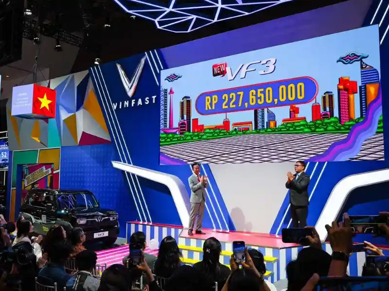 VinFast Showcases VF 3 at IIMS 2025 in Indonesia - autoini