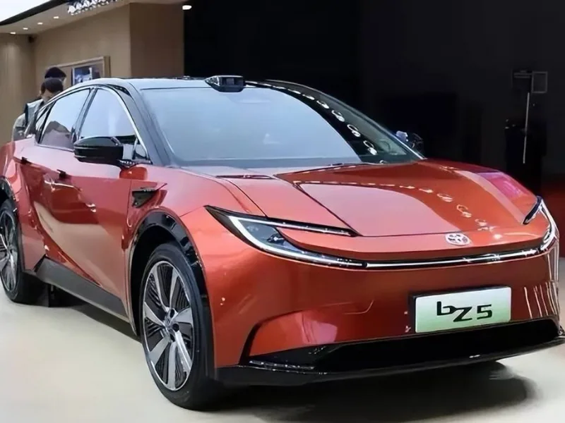 Toyota bZ5 Electric SUV Launches in China with BYD Battery and Motor Toyota bZ5 electric SUV with sleek fastback design and BYD Blade battery - autoini