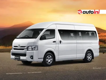 Toyota Hiace Commuter 15-seater van in Indonesia