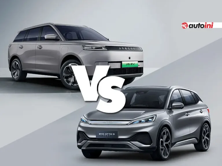 Jaecoo J5 EV and BYD Atto 3 side by side comparison